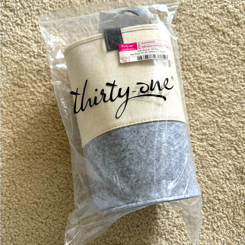 Thirty-One Felt & Wine Bag